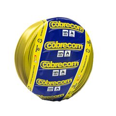 Cabo Flexível 4,0mm 25m 750V Amarelo COBRECOM / REF. 1150601401