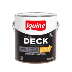 Verniz Semibrilho Deck 3,6 Litros Natural IQUINE  / REF. 376100501
