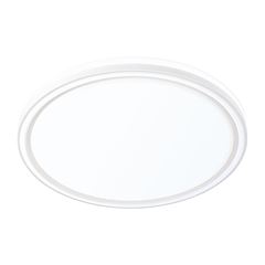 Plafon de Ferro Led 37W Bivolt com 3 Temperaturas Genova Redondo Sobrepor Branco HEVVY / REF. AH-1086/37Y BC