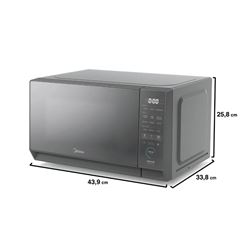 Micro-ondas 1050w 220v 20 Litros MasterCook Prata Porta Espelhada MIDEA / REF. MHP20S2