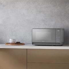 Micro-ondas 1050w 220v 20 Litros MasterCook Prata Porta Espelhada MIDEA / REF. MHP20S2