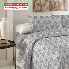 Jogo Cama Solteiro em Algodão Essenciale com 3 Peças Sortimento 4 CORTTEX / REF. 700338-25-3912