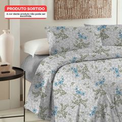 Jogo Cama Solteiro em Algodão Essenciale com 3 Peças Sortimento 4 CORTTEX / REF. 700338-25-3912