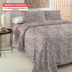 Jogo Cama Casal em Algodão Essenciale com 4 Peças Sortimento 4 CORTTEX / REF. 700338-26-3912