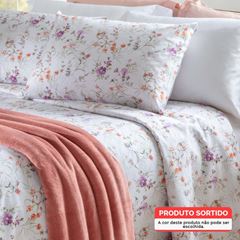 Jogo de Cama Solteiro em Algodão Attuale 150 Fios com 3 Peças Sortimento 7 CORTTEX / REF. 700238-25-3931