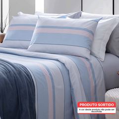 Jogo de Cama Queen em Algodão Attuale 150 Fios com 4 Peças Sortimento 7 CORTTEX / REF. 700238-27-3931