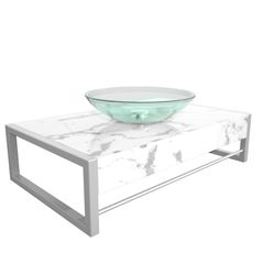 Lavabo em Porcelana 71,2x28 de Sobrepor Argos CRIS METAL / REF. 1923-2