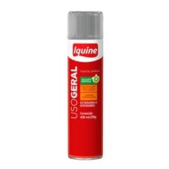 Tinta Spray Uso Geral Brilhante 400ml Cinza Claro IQUINE / REF. 334032965