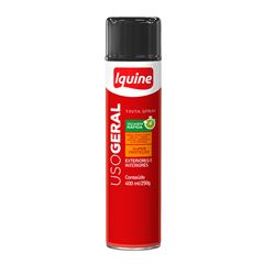 Tinta Spray Uso Geral Fosco 400ml Preto IQUINE / REF. 336005765