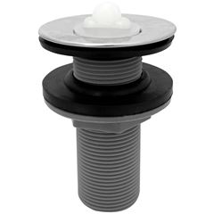 Válvula para Lavatório de Inox e Plástico 7/8 polegada com Tampa de Silicone QUALIZ / REF. QL-VL78PLA