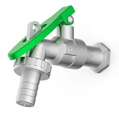 Torneira de Esfera para Tanque Jardim e Cadeado em Metal Cromada CELITE / REF. B5033C5913