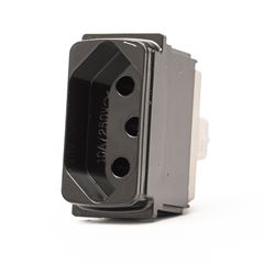 Tomada Módulo 1m 2P+T 20A Zeffia Preto PIAL / REF. 680161PT