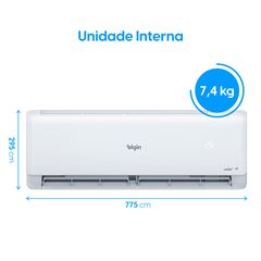 Ar Condicionado Split Evaporadora e Condensadora 12000 BTUss Inverter Eco III com WI-FI Integrado ELGIN / REF. 45HJFE12C2CF/45HJFI12C2WF