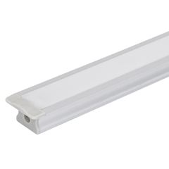 Perfil em Alumínio de Embutir Pop para Fita LED 2 Metros Prata GAYA / REF. 7380