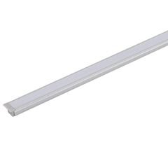 Perfil em Alumínio de Embutir 8mm Baby para Fita LED 2 Metros Prata GAYA / REF. 1261