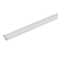 Perfil em Alumínio de Sobrepo 8mm Baby para Fita LED 2 Metros Prata GAYA / REF. 1263