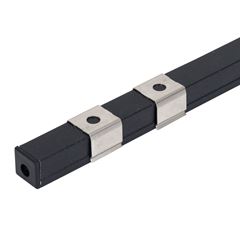 Perfil em Alumínio de Soprepor 8mm Baby para Fita LED 2 Metros Preto GAYA / REF. 1276