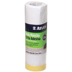 Salva Pintura 1,50 x 20m Veda com Fita Crepe ATLAS / REF. AT2220/150