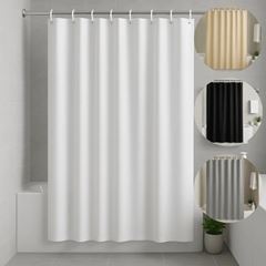 Cortina para Box em Poliéster 1,40x1,98m com Gancho Azul VIDA PRÁTIKA / REF. 149