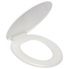 Assento Sanitário de Plástico Universal Básico Soprado Branco ATLAS / REF. PR1060-2