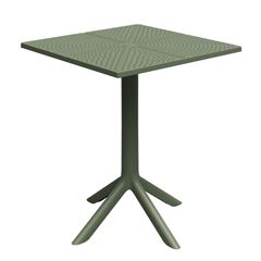 Mesa em Polipropileno 60cm Quadrada 2 em 1 Simpla Verde FORTE PLÁSTICO / REF. 7894855233316