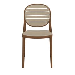 Cadeira em Polipropileno Duetto Linea Bamboo e Natural FORTE PLÁSTICO / REF. 7894855233576
