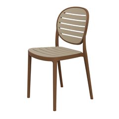 Cadeira em Polipropileno Duetto Linea Bamboo e Natural FORTE PLÁSTICO / REF. 7894855233576