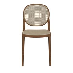 Cadeira em Polipropileno Duetto Redinha Bamboo e Natural FORTE PLÁSTICO / REF. 7894855233712