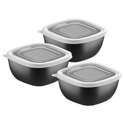 Kit Pote em Polipropileno com 3 Peças de 300ml Mixcolor Preto TRAMONTINA / REF. 25098/001