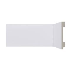 Rodapé de Poliestireno 1,3x10x240 B107 Massa Clara Liso Branco SANTA LUZIA / REF. 231671
