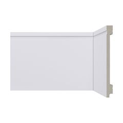 Rodapé de Poliestireno 1,3x15x240 B156 Massa Clara Frisado Branco SANTA LUZIA / REF. 231672