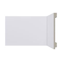 Rodapé de Poliestireno 1,3x15x240 B157 Massa Clara Liso Branco SANTA LUZIA / REF. 231673