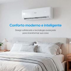 Ar Condicionado Split Evaporadora e Condensadora 9000 BTUss Inverter Eco III com WI-FI Integrado ELGIN / REF. 45HJFI09C2WH/45HJFE09C2CH