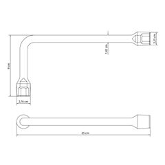 Chave Biela 18mm de Aço Carbono Cromado - Ref. 42805/118 - TRAMONTINA