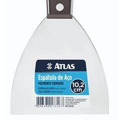 Espátula em Aço 10cm com Cabo Plástico - Ref.6255/16 - PINCÉIS ATLAS 