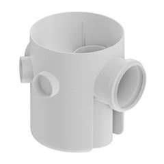 Corpo de Caixa Sifonada PVC 150x185x75mm - Ref. 27150128 - TIGRE