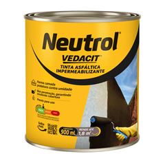Tinta Asfáltica Neutrol 900ml Preto VEDACIT / REF. 121827