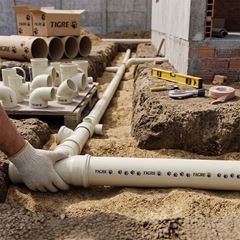 Condutor Circular em Pvc 88mm 3m Aquapluv Style Branco TIGRE / REF. 13121150