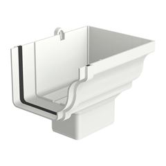 Bocal Retangular Direito PVC 132x65mm Aquapluv Style Branco - Ref. 32029884 - TIGRE