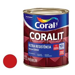 Tinta Esmalte Sintético Alto Brilho Coralit Ultra Resistência 3,6L Vermelho CORAL/ REF. 5202713
