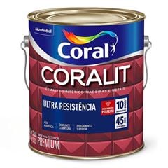 Tinta Esmalte Sintético Alto Brilho Coralit Ultra Resistência 3,6L Verde Colonial CORAL / REF. 5202740