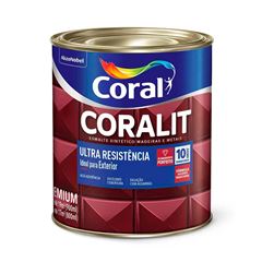 Tinta Esmalte Sintético Alto Brilho Coralit Ultra Resistência 900ml Branco CORAL/ REF. 5202673