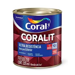 Tinta Esmalte Sintético Alto Brilho Coralit Ultra Resistência 225ml Platina CORAL / REF. 5202692