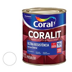 Tinta Esmalte Sintético Acetinada Coralit Ultra Resistência 3,6L Branco CORAL/ REF. 5202767