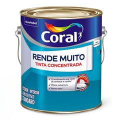 Tinta Acrílica Fosca Rende Muito Branco Gelo 900ml - Ref. 5202150 - CORAL