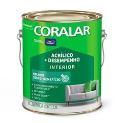 Tinta Acrílica Fosca 3,6L Coralar mais Desempenho Camurça CORAL / REF. 5202330