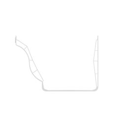 Calha em Pvc 132mm 3m Aquapluv Style para Beiral Branca TIGRE / REF. 13029377