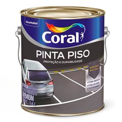 Tinta Acrílica Fosca Pinta Piso 3,6L Preto CORAL/ REF. 5202456