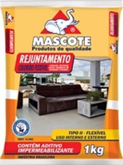 Rejunte Flexível Tipo II Saco com 1kg Grafite - Ref.548 - MASCOTE