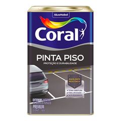 Tinta Acrílica Fosca Pinta Piso 18L Preto CORAL / REF. 5202457